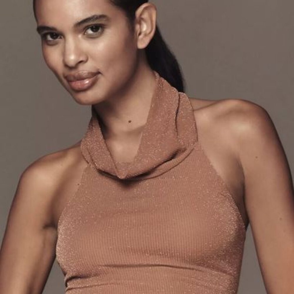 Anthropoligie -  Pilcro Halter Cowl-Neck Tank Top